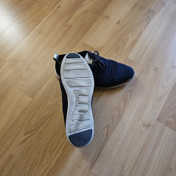 Cole Haan Original Grand Wingtip Oxfords in Marine Blue - Picture 5 of 7